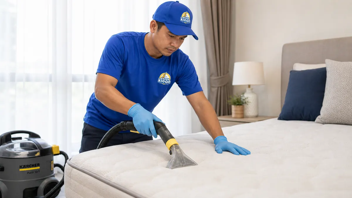 Mattress cleaning with Karcher Puzzi 10/1