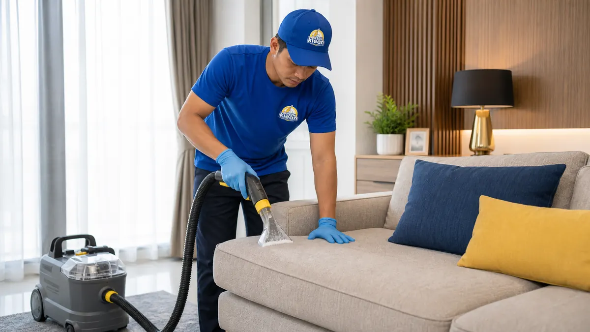 Upholstery cleaning with Karcher Puzzi 10/1